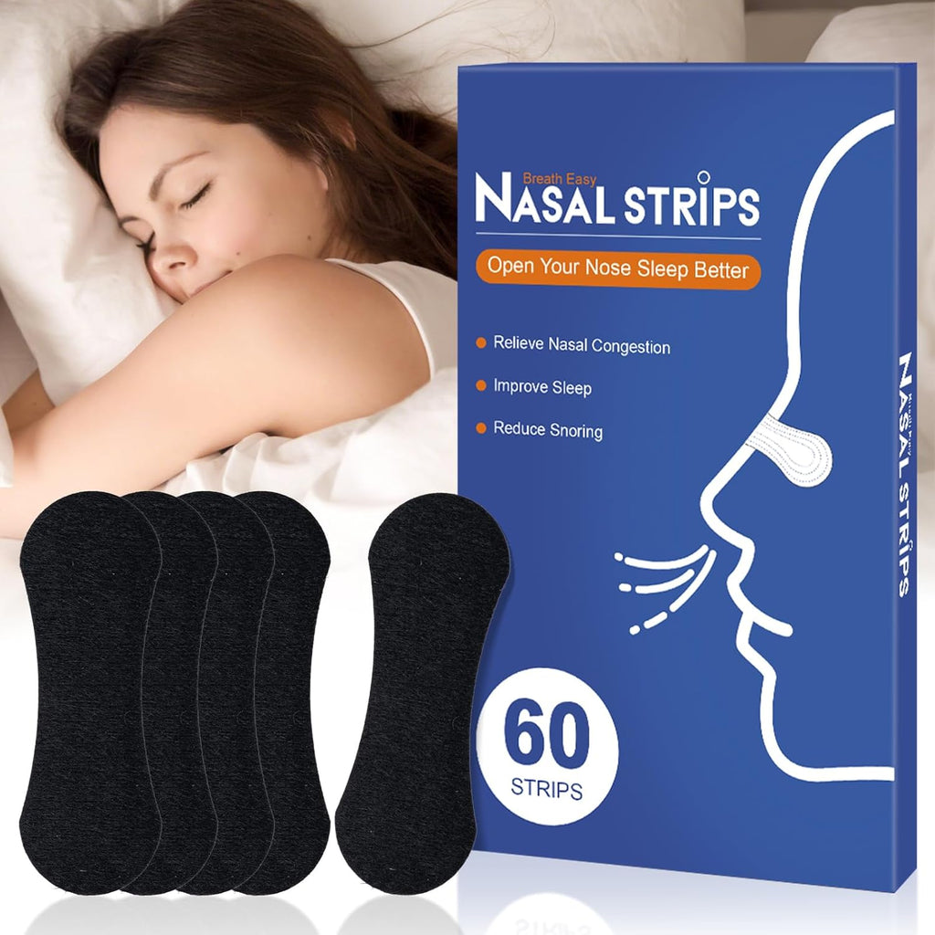 Nasal Strips for Snoring,60 Ct Nose Strips for Breathing, Promote Deeper Sleep & Enhance Sports Performance, Sweat-Resistant for Men and Women Visit the Ventro Vykor Store