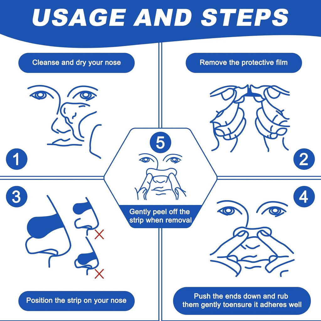 Nasal Strips for Snoring,60 Ct Nose Strips for Breathing, Promote Deeper Sleep & Enhance Sports Performance, Sweat-Resistant for Men and Women Visit the Ventro Vykor Store